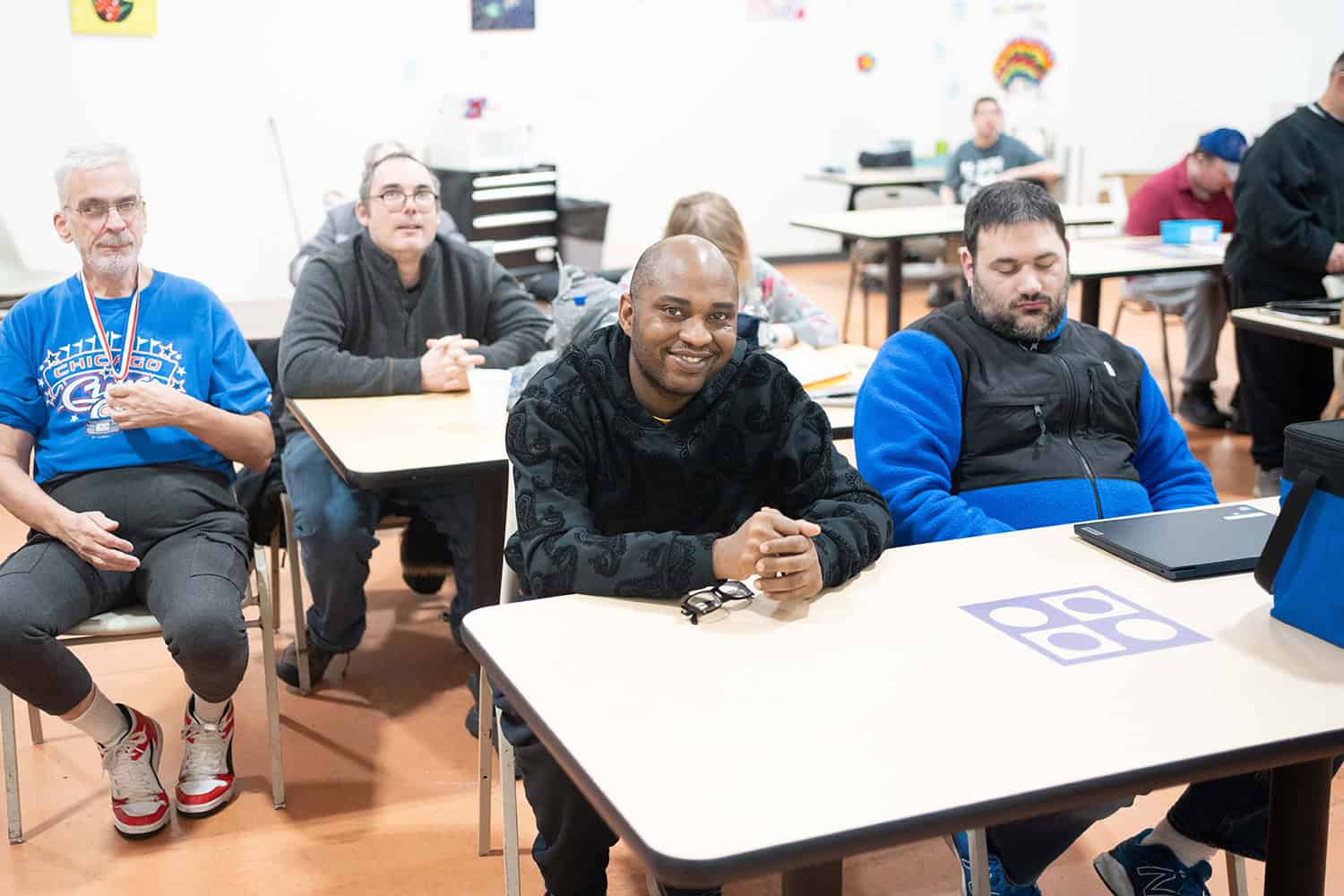Group of people in class