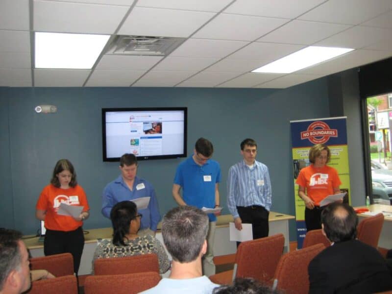 The Disability Awareness Players discuss person first language.